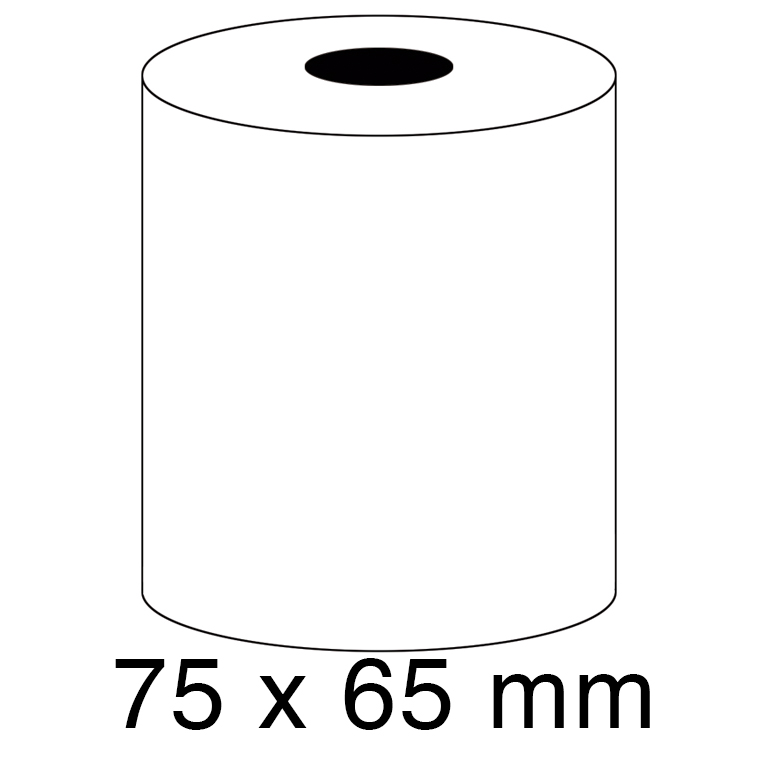 BOBINAS ROLLO PAPEL SUMADORA 60 GRAMOS 75MMX 65MM