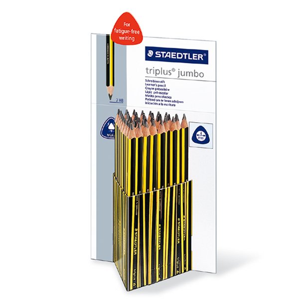 LAPICERO DE GRAFITO STAEDTLER NORIS TRIPLUS JUMBO HB EXPOSITOR 48 UNIDADES