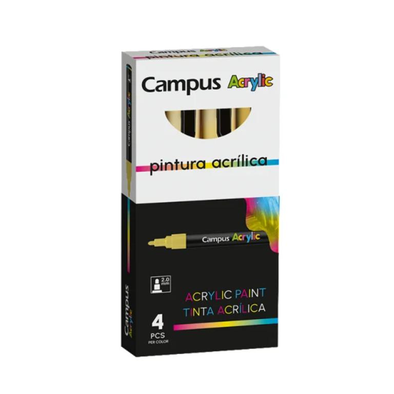 ROTULADOR CAMPUS ACRYLIC ORO