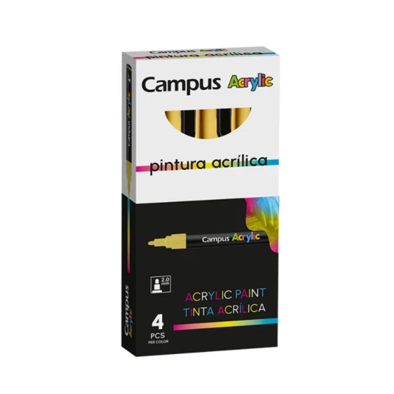 ROTULADOR CAMPUS ACRYLIC AMARILLO