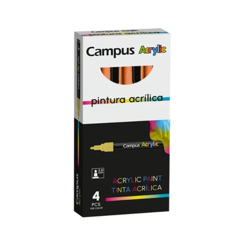 ROTULADOR CAMPUS ACRYLIC NARANJA