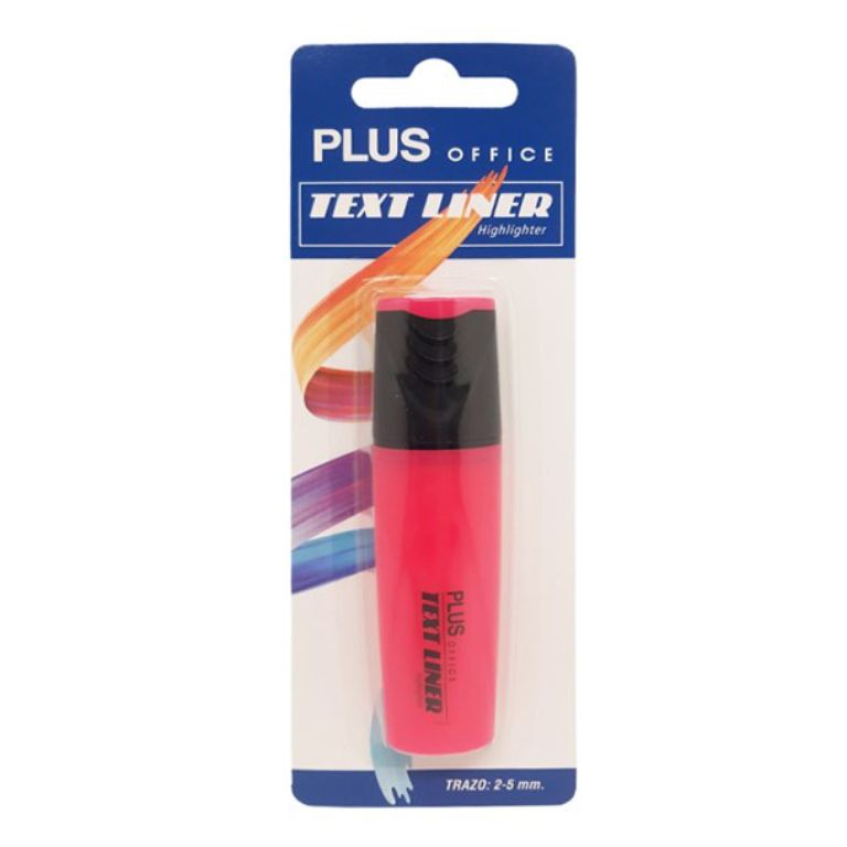 MARCADOR FLUORESCENTE PLUS OFFICE TEXTLINER 3.2 ROSA BLÍSTER /1 UD.
