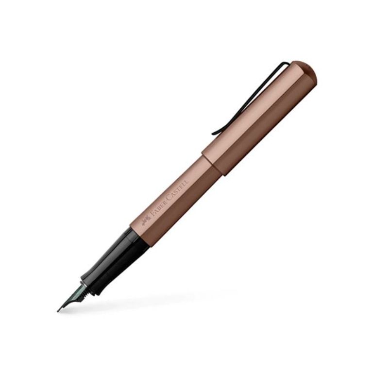 PLUMA ESTILOGRÁFICA FABER CASTELL HEXO - BRONCE
