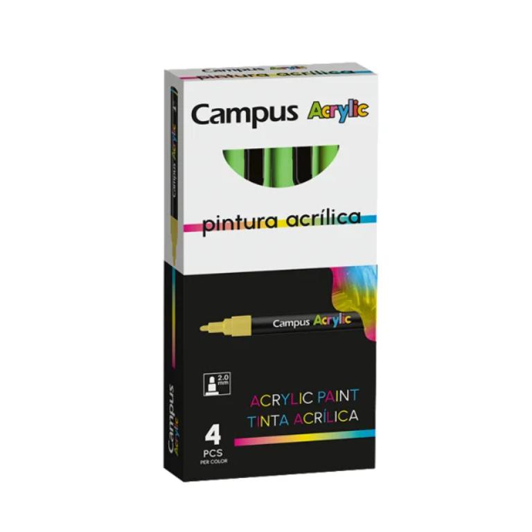 ROTULADOR CAMPUS ACRYLIC VERDECLARO