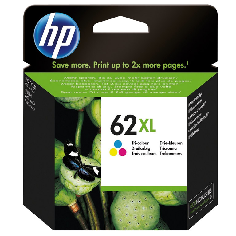 CARTUCHO INK-JET HP 62XL C2P07AE TRICOLOR