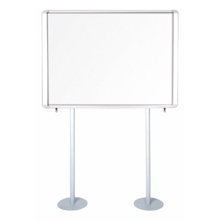 VITRINA MAGNETICA BI-OFFICE MASTERVISION 1012 X 981 CON POSTES
