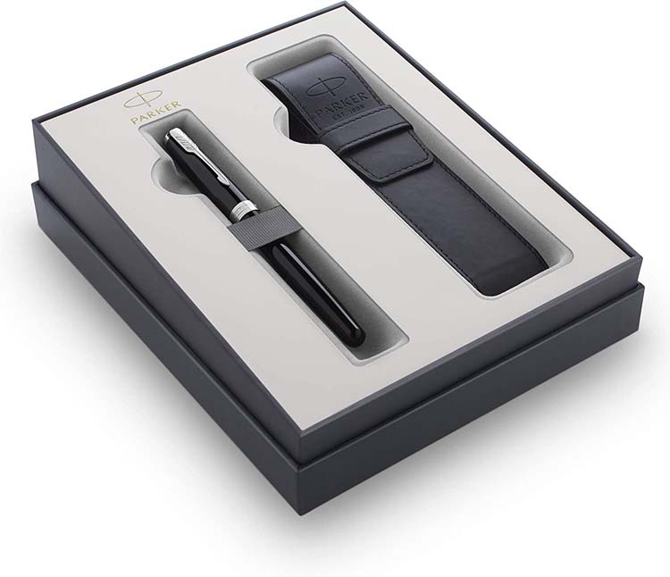 PLUMA+PURERA SONNET NEGRO FUNDA PIEL