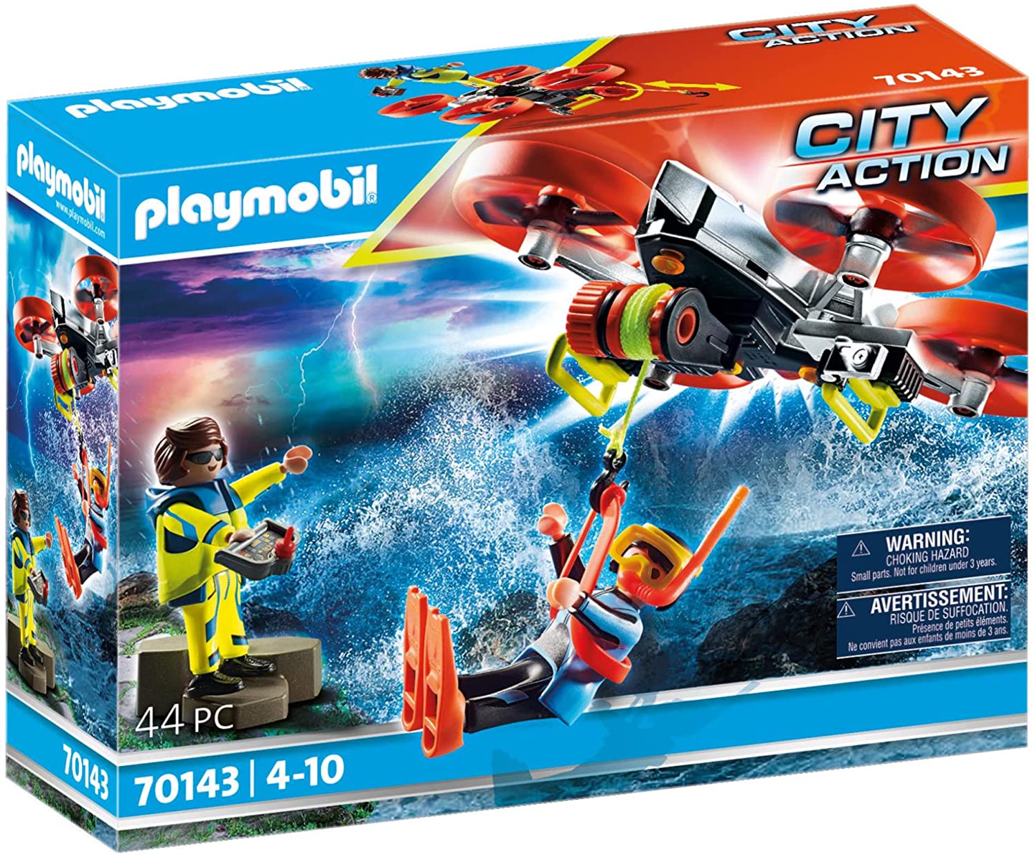 PLAYMOBIL BUZO CON DRON DE RESCATE