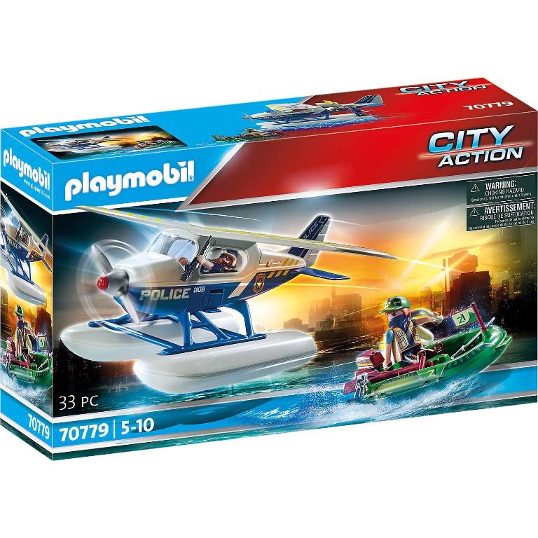 PLAYMOBIL POLICIA HIDROAVION PERSECUCION