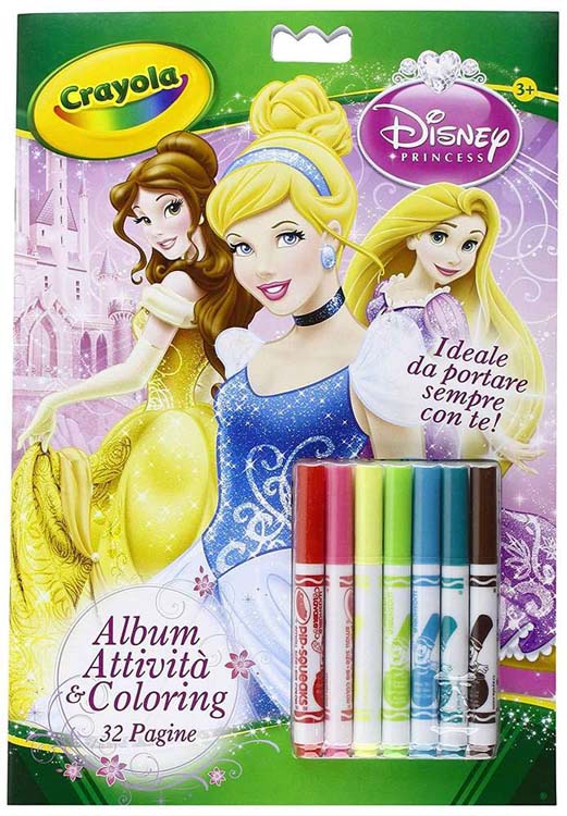 LIBRO DE ACTIVIDADES PRINCESAS DISNEY CRAYOLA