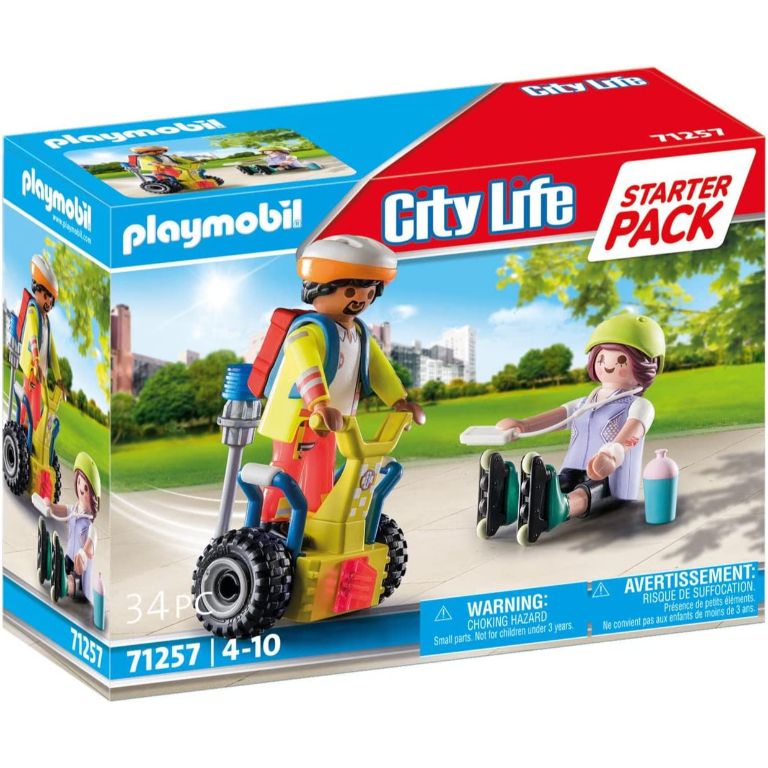 PLAYMOBIL STARTER PACK RESCATE CON BALANCE RACE