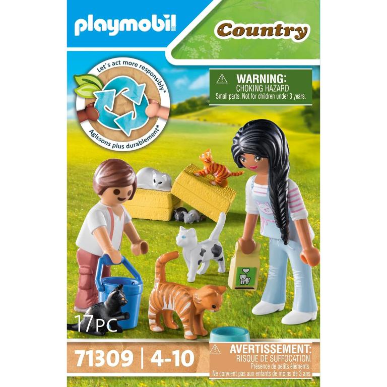 PLAYMOBIL FAMILIA DE GATOS