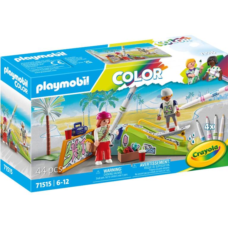 PLAYMOBIL COLOR SKATEPARK PARQUE DE PATINAJE