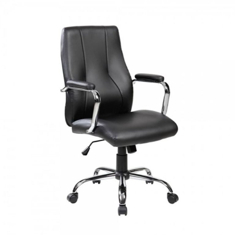 SILLA DIRECCIÓN ROCADA 988V22 SÍMIL PIEL COLOR NEGRO

