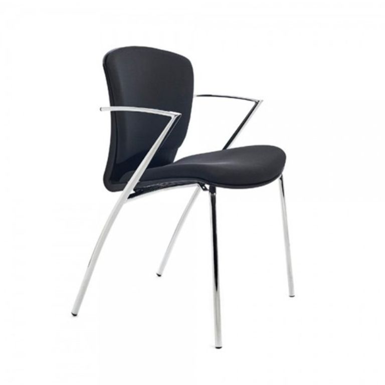 SILLA CONFIDENTE ROCADA 966 2 UNIDADES COLOR NEGRO
