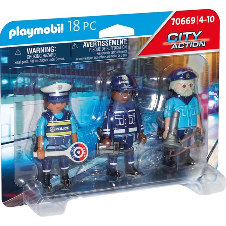PLAYMOBIL SET FIGURAS POLICIA 