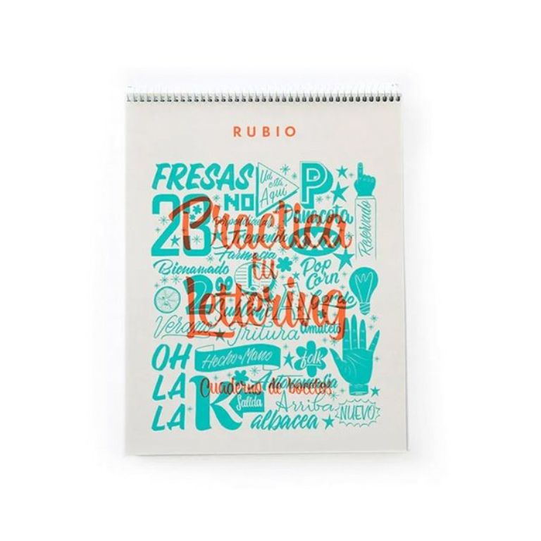 CUADERNO RUBIO BOCETOS LETTERING
