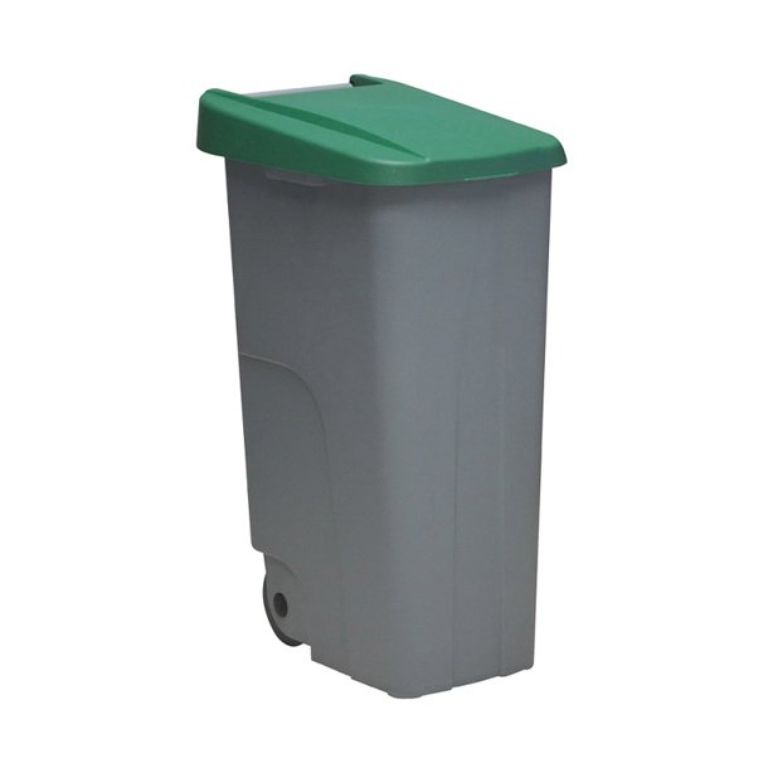 CONTENEDOR RECICLAJE 110 LITROS VERDE
