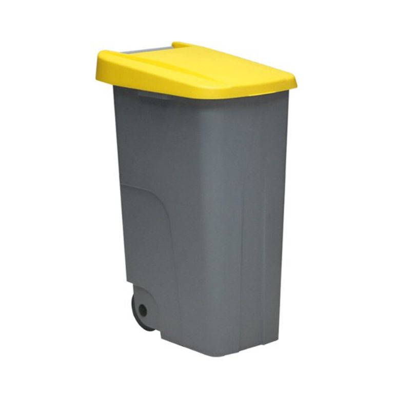 CONTENEDOR RECICLAJE 110 LITROS AMARILLO
