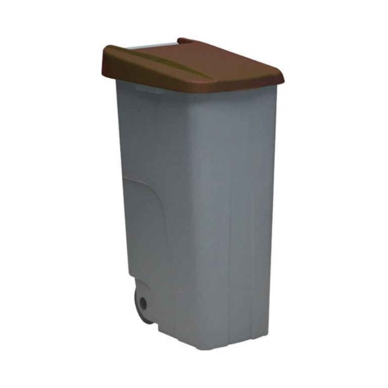 CONTENEDOR RECICLAJE 110 LITROS MARRÓN
